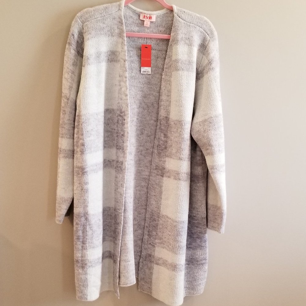 Plus Size EVRI™ Open Front Long Coatigan